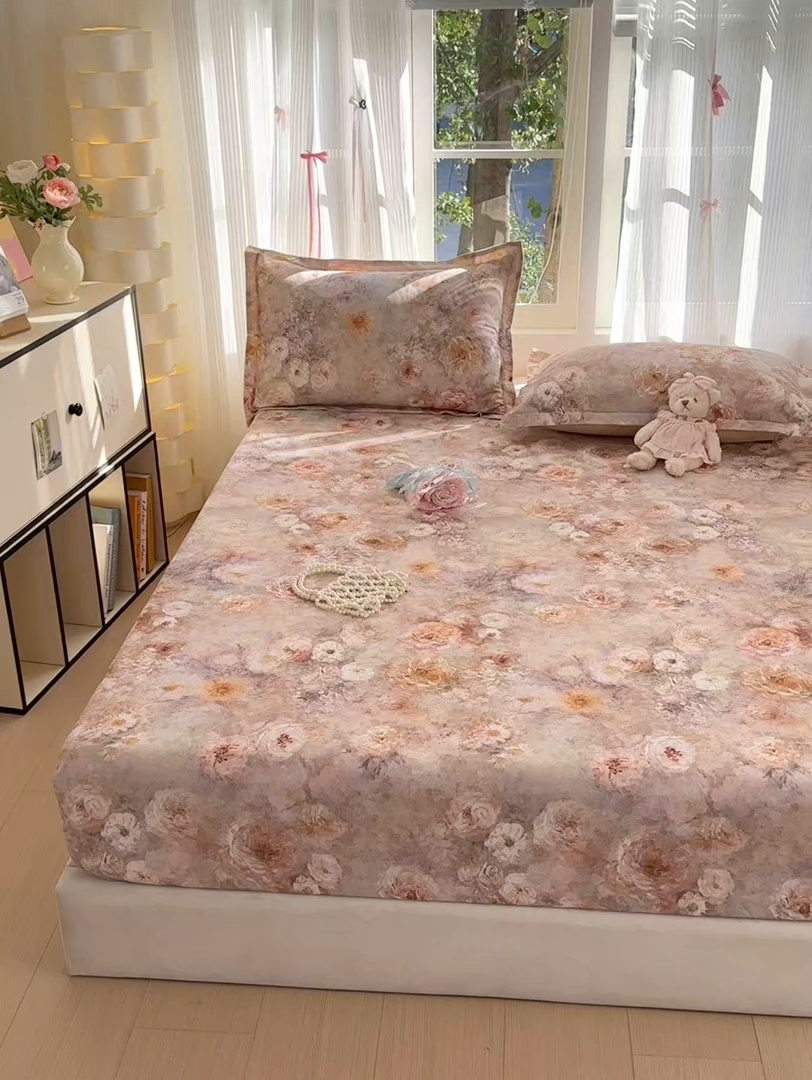 91家纺网 家纺一手货源 找家纺 拾物记 2025新款A类全棉纯棉加厚超柔磨毛单床笠（提供买家秀质检报告和实验视频） 秘境情书