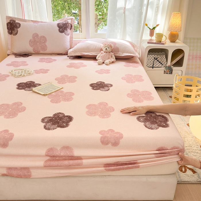 91家纺网 家纺一手货源 找家纺 拾物记 2025新款A类全棉纯棉加厚超柔磨毛单床笠（提供买家秀质检报告和实验视频） 莫拉慕斯