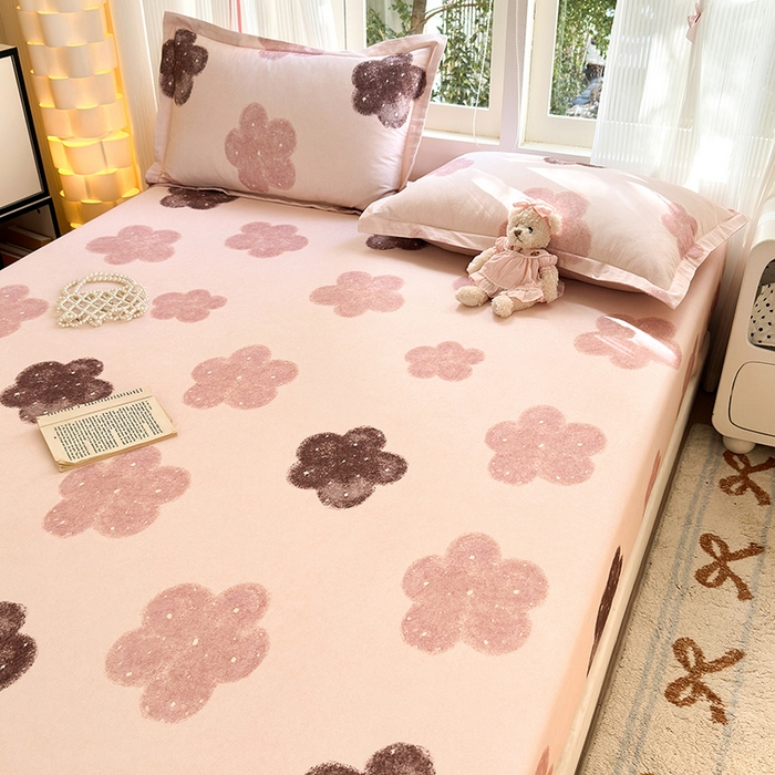 91家纺网 家纺一手货源 找家纺 拾物记 2025新款A类全棉纯棉加厚超柔磨毛单床笠（提供买家秀质检报告和实验视频） 莫拉慕斯