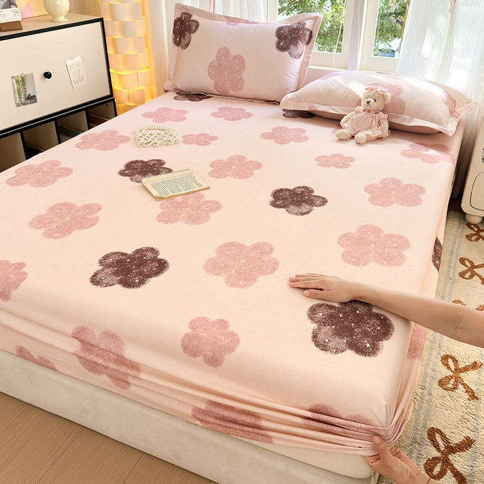 91家纺网 家纺一手货源 找家纺 拾物记 2025新款A类全棉纯棉加厚超柔磨毛单床笠（提供买家秀质检报告和实验视频） 莫拉慕斯