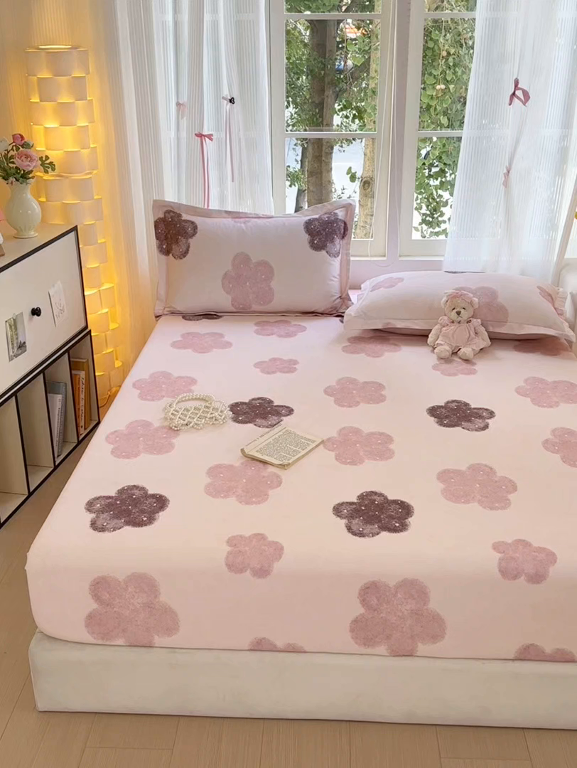 91家纺网 家纺一手货源 找家纺 拾物记 2025新款A类全棉纯棉加厚超柔磨毛单床笠（提供买家秀质检报告和实验视频） 莫拉慕斯