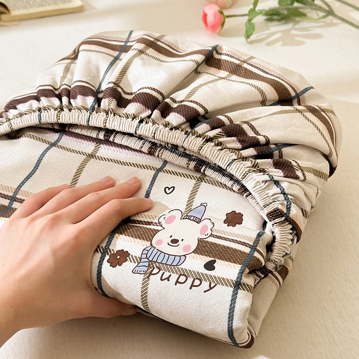 91家纺网 家纺一手货源 找家纺 拾物记 2025新款A类全棉纯棉加厚超柔磨毛单床笠（提供买家秀质检报告和实验视频） 帕比