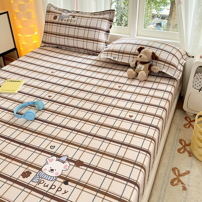 91家纺网 家纺一手货源 找家纺 拾物记 2025新款A类全棉纯棉加厚超柔磨毛单床笠（提供买家秀质检报告和实验视频） 帕比