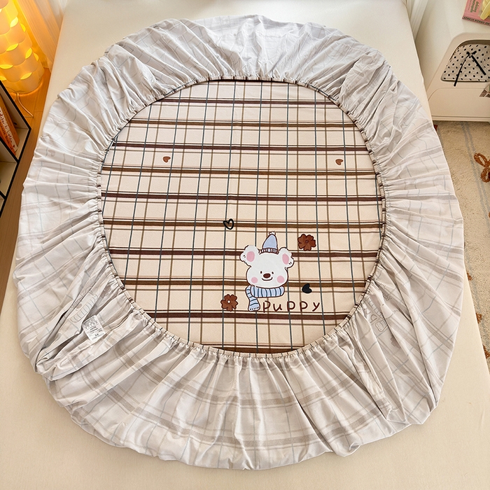 91家纺网 家纺一手货源 找家纺 拾物记 2025新款A类全棉纯棉加厚超柔磨毛单床笠（提供买家秀质检报告和实验视频） 帕比