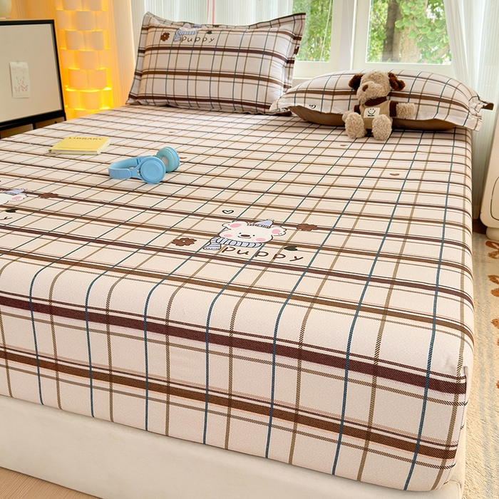 91家纺网 家纺一手货源 找家纺 拾物记 2025新款A类全棉纯棉加厚超柔磨毛单床笠（提供买家秀质检报告和实验视频） 帕比