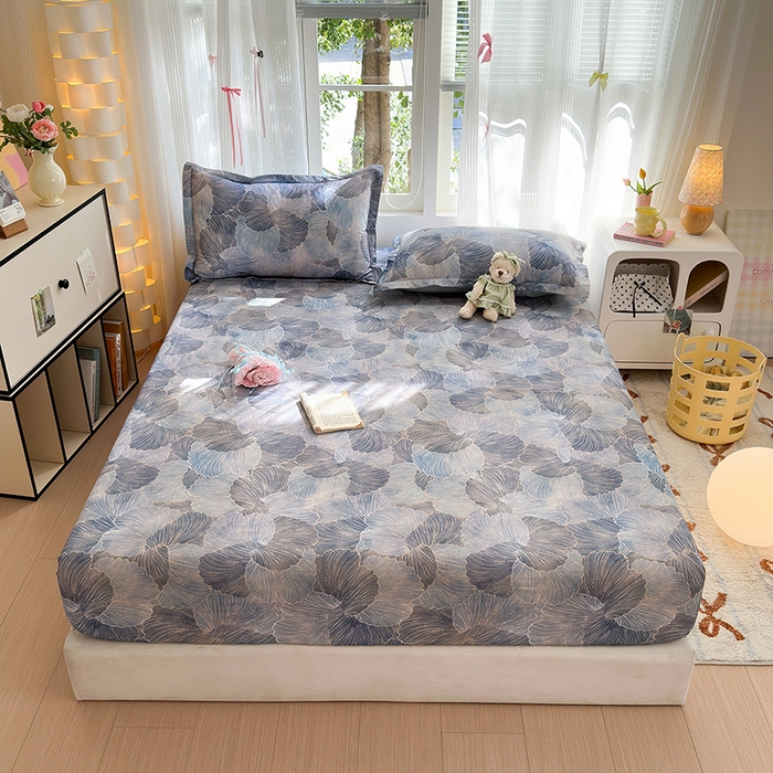 91家纺网 家纺一手货源 找家纺 拾物记 2025新款A类全棉纯棉加厚超柔磨毛单床笠（提供买家秀质检报告和实验视频） 轻纱曼舞