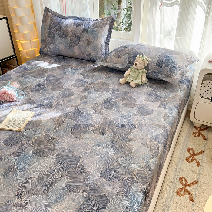 91家纺网 家纺一手货源 找家纺 拾物记 2025新款A类全棉纯棉加厚超柔磨毛单床笠（提供买家秀质检报告和实验视频） 轻纱曼舞