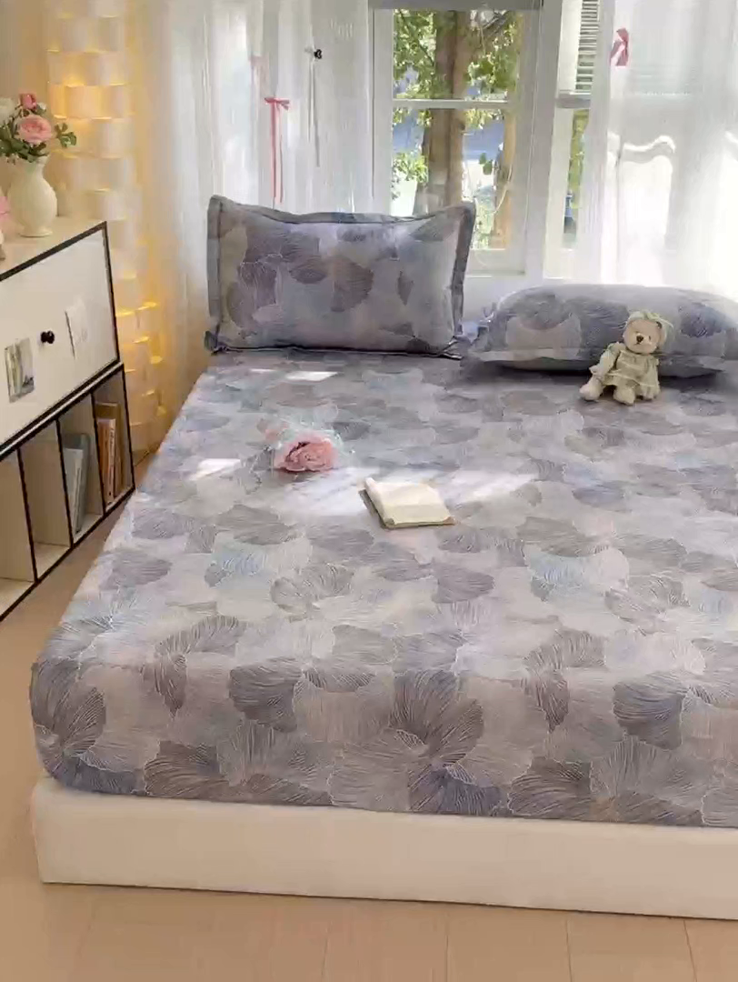 91家纺网 家纺一手货源 找家纺 拾物记 2025新款A类全棉纯棉加厚超柔磨毛单床笠（提供买家秀质检报告和实验视频） 轻纱曼舞