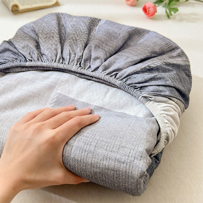 91家纺网 家纺一手货源 找家纺 拾物记 2025新款A类全棉纯棉加厚超柔磨毛单床笠（提供买家秀质检报告和实验视频） 轻织漫冬