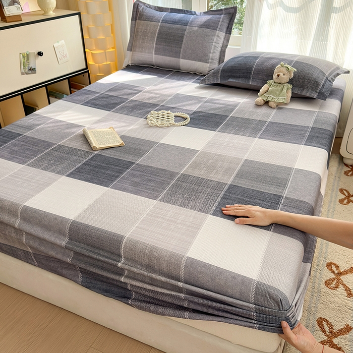 91家纺网 家纺一手货源 找家纺 拾物记 2025新款A类全棉纯棉加厚超柔磨毛单床笠（提供买家秀质检报告和实验视频） 轻织漫冬