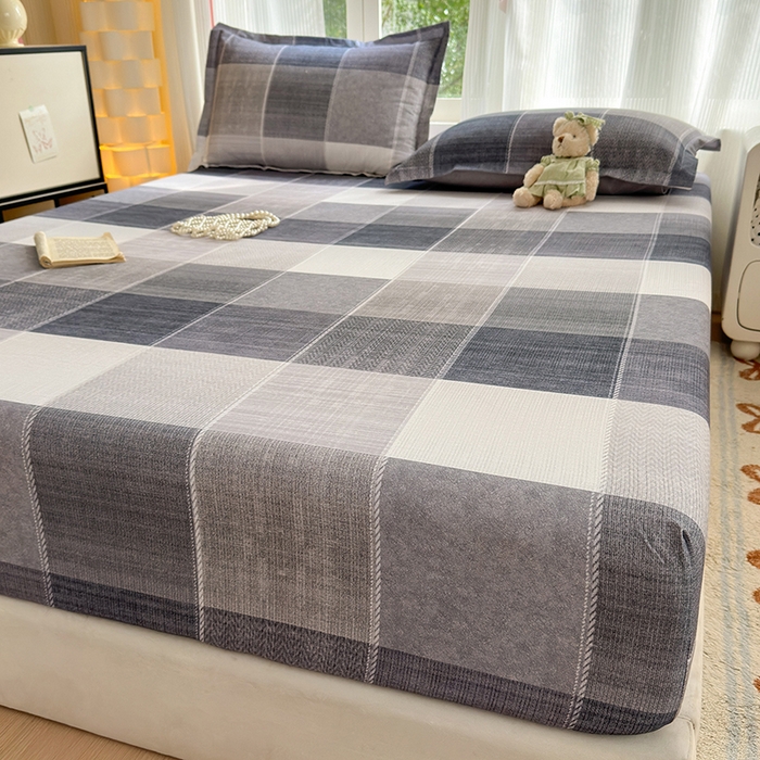 91家纺网 家纺一手货源 找家纺 拾物记 2025新款A类全棉纯棉加厚超柔磨毛单床笠（提供买家秀质检报告和实验视频） 轻织漫冬