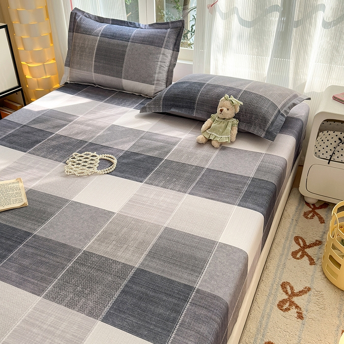 91家纺网 家纺一手货源 找家纺 拾物记 2025新款A类全棉纯棉加厚超柔磨毛单床笠（提供买家秀质检报告和实验视频） 轻织漫冬