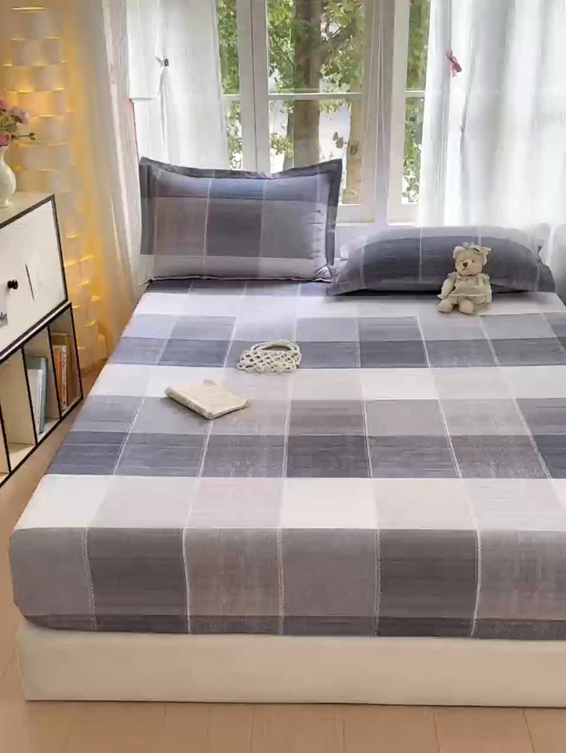 91家纺网 家纺一手货源 找家纺 拾物记 2025新款A类全棉纯棉加厚超柔磨毛单床笠（提供买家秀质检报告和实验视频） 轻织漫冬