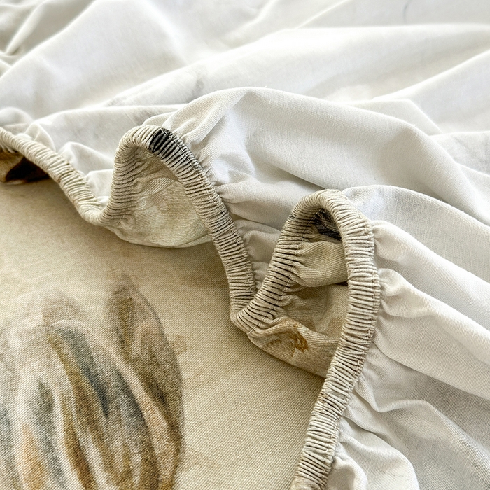 91家纺网 家纺一手货源 找家纺 拾物记 2025新款A类全棉纯棉加厚超柔磨毛单床笠（提供买家秀质检报告和实验视频） 衫叶