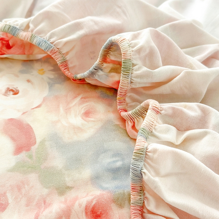 91家纺网 家纺一手货源 找家纺 拾物记 2025新款A类全棉纯棉加厚超柔磨毛单床笠（提供买家秀质检报告和实验视频） 甜梦茶语