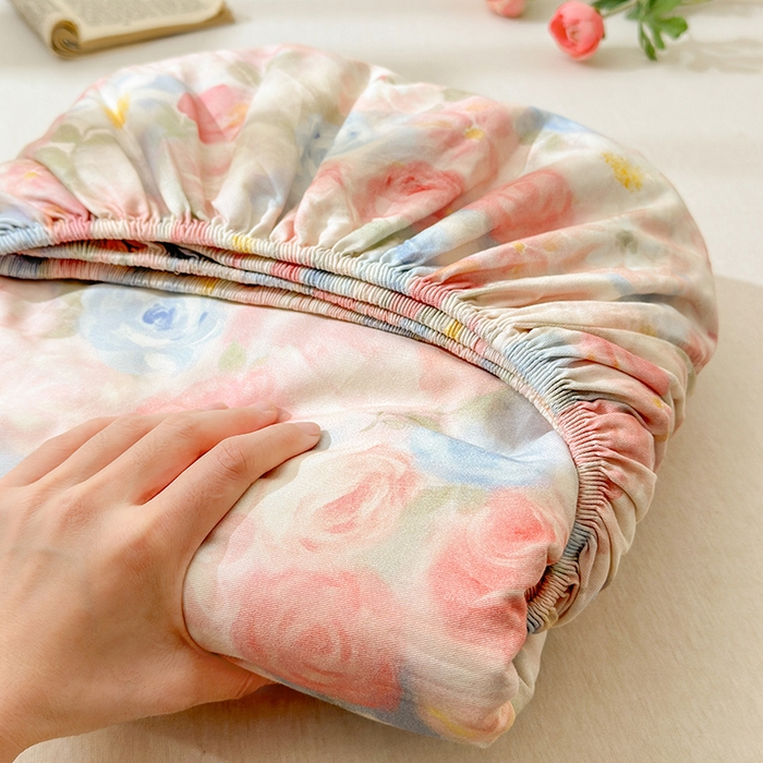 91家纺网 家纺一手货源 找家纺 拾物记 2025新款A类全棉纯棉加厚超柔磨毛单床笠（提供买家秀质检报告和实验视频） 甜梦茶语