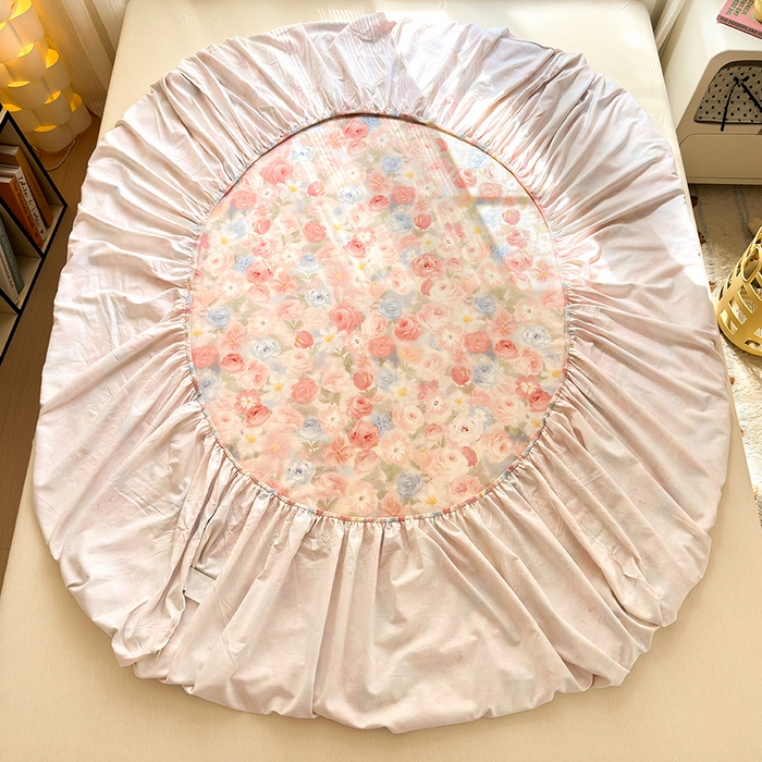 91家纺网 家纺一手货源 找家纺 拾物记 2025新款A类全棉纯棉加厚超柔磨毛单床笠（提供买家秀质检报告和实验视频） 甜梦茶语