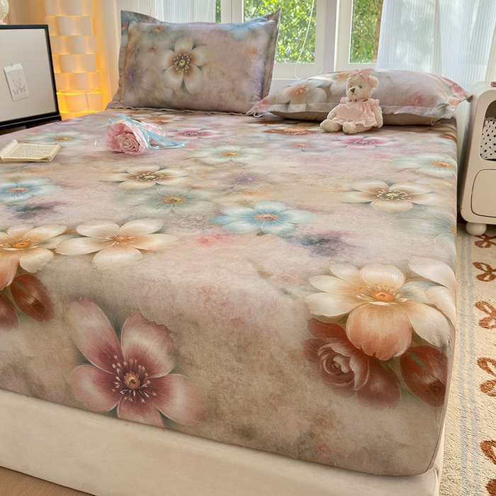 91家纺网 家纺一手货源 找家纺 拾物记 2025新款A类全棉纯棉加厚超柔磨毛单床笠（提供买家秀质检报告和实验视频） 听妍