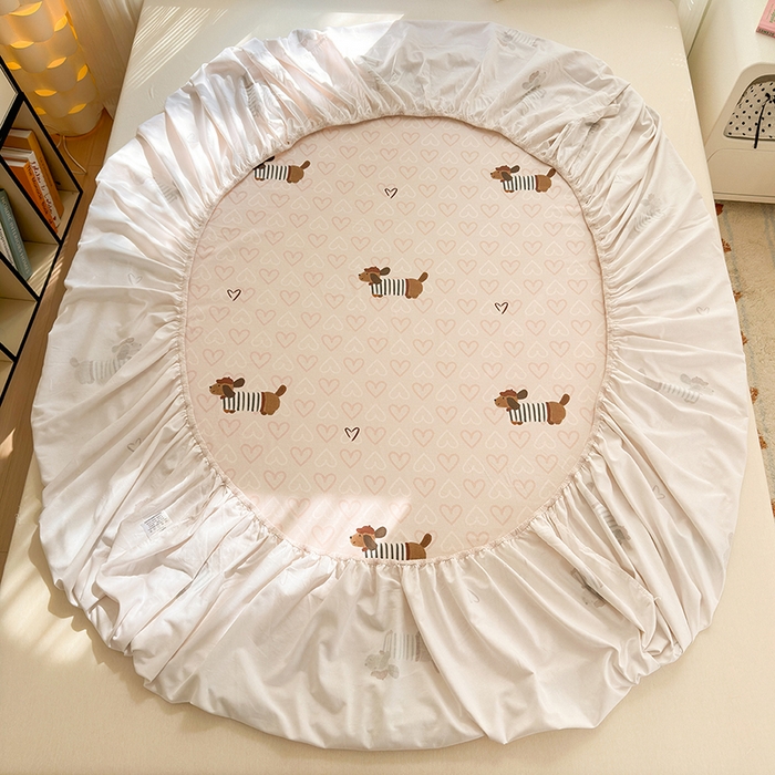 91家纺网 家纺一手货源 找家纺 拾物记 2025新款A类全棉纯棉加厚超柔磨毛单床笠（提供买家秀质检报告和实验视频） 旺趣-米