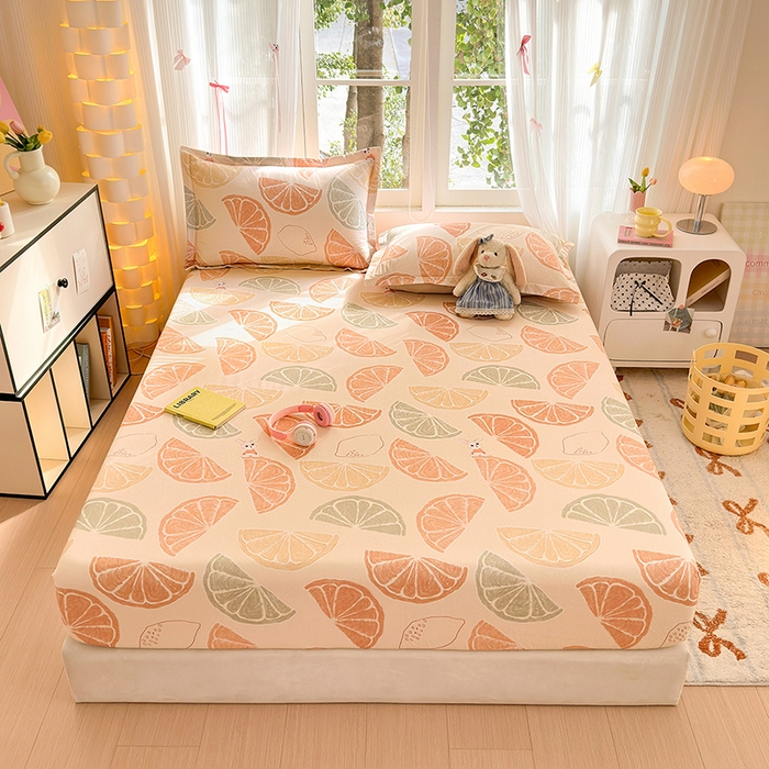 91家纺网 家纺一手货源 找家纺 拾物记 2025新款A类全棉纯棉加厚超柔磨毛单床笠（提供买家秀质检报告和实验视频） 柚见玉