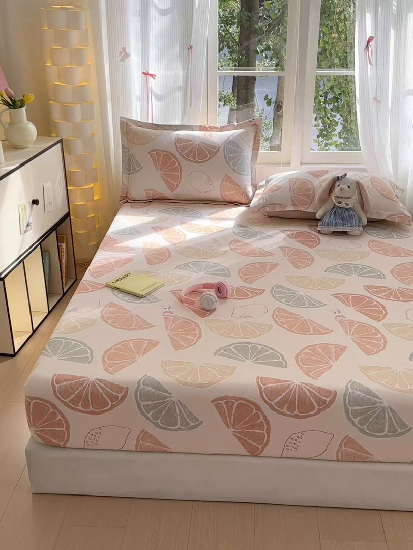 91家纺网 家纺一手货源 找家纺 拾物记 2025新款A类全棉纯棉加厚超柔磨毛单床笠（提供买家秀质检报告和实验视频） 柚见玉