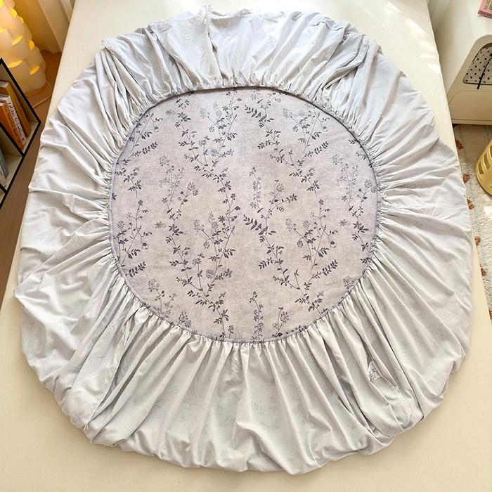 91家纺网 家纺一手货源 找家纺 拾物记 2025新款A类全棉纯棉加厚超柔磨毛单床笠（提供买家秀质检报告和实验视频） 织梦-灰