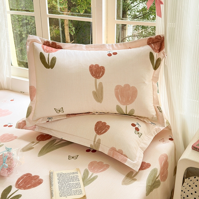 91家纺网 家纺一手货源 找家纺 （总）拾物记 2025新款A类全棉纯棉加厚超柔磨毛单枕套（提供买家秀质检报告和实验视频）