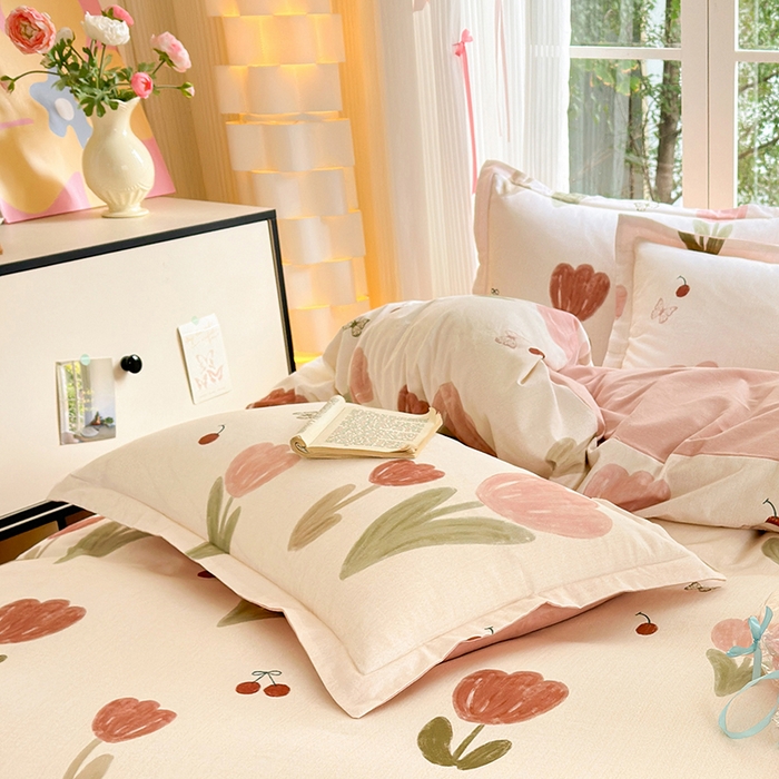 91家纺网 家纺一手货源 找家纺 （总）拾物记 2025新款A类全棉纯棉加厚超柔磨毛单枕套（提供买家秀质检报告和实验视频）