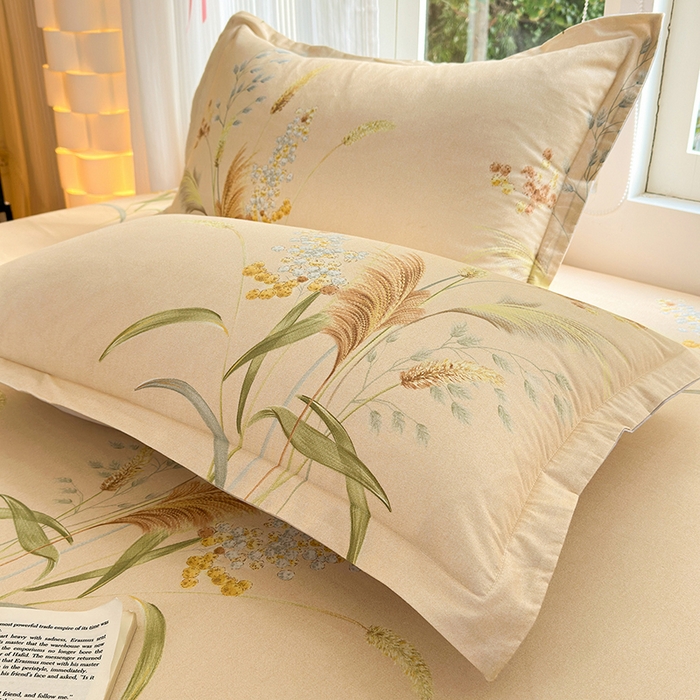 91家纺网 家纺一手货源 找家纺 拾物记 2025新款A类全棉纯棉加厚超柔磨毛单枕套（提供买家秀质检报告和实验视频） 落拂