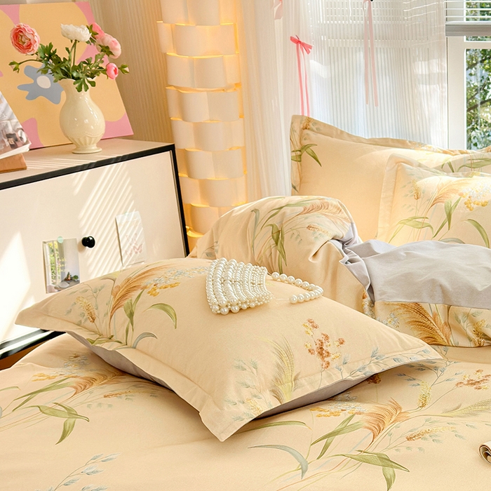 91家纺网 家纺一手货源 找家纺 拾物记 2025新款A类全棉纯棉加厚超柔磨毛单枕套（提供买家秀质检报告和实验视频） 落拂