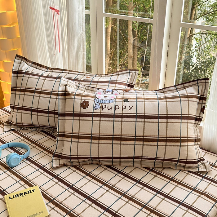 91家纺网 家纺一手货源 找家纺 拾物记 2025新款A类全棉纯棉加厚超柔磨毛单枕套（提供买家秀质检报告和实验视频） 帕比