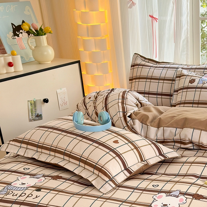 91家纺网 家纺一手货源 找家纺 拾物记 2025新款A类全棉纯棉加厚超柔磨毛单枕套（提供买家秀质检报告和实验视频） 帕比