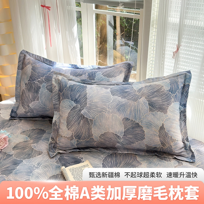 拾物记 2025新款A类全棉纯棉加厚超柔磨毛单枕套（提供买家秀质检报告和实验视频） 轻纱曼舞