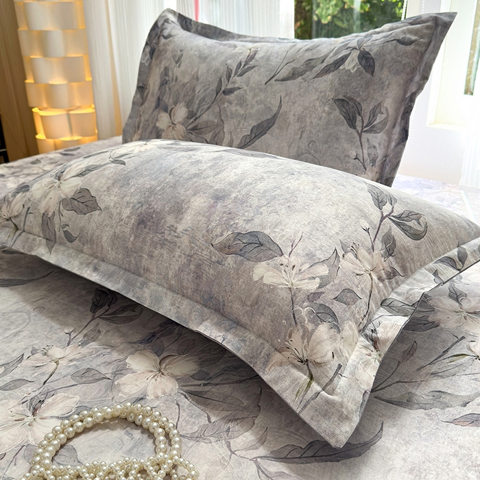 91家纺网 家纺一手货源 找家纺 拾物记 2025新款A类全棉纯棉加厚超柔磨毛单枕套（提供买家秀质检报告和实验视频） 琼枝