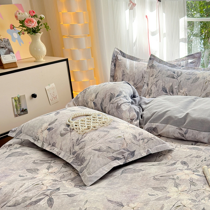 91家纺网 家纺一手货源 找家纺 拾物记 2025新款A类全棉纯棉加厚超柔磨毛单枕套（提供买家秀质检报告和实验视频） 琼枝