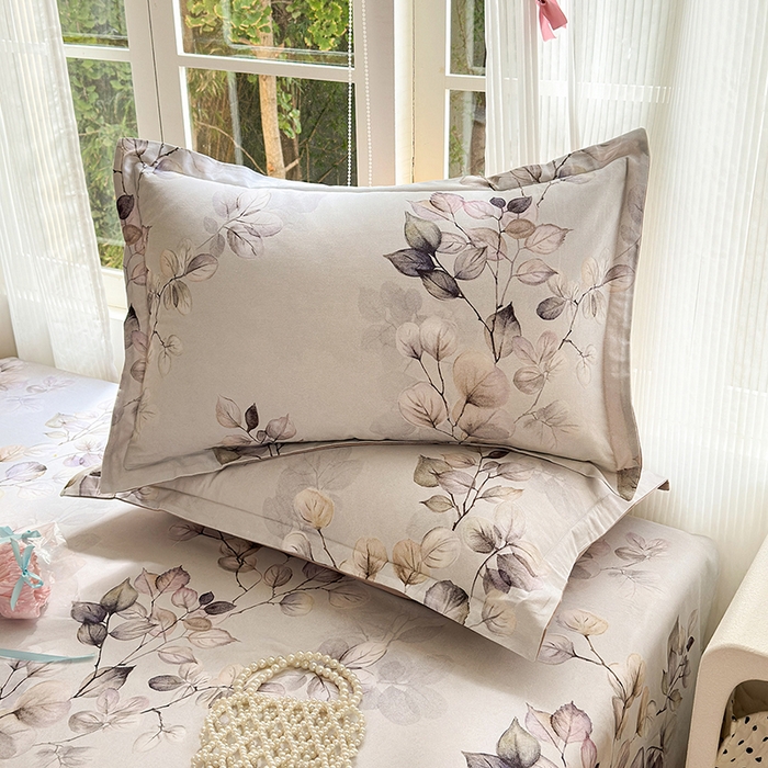 91家纺网 家纺一手货源 找家纺 拾物记 2025新款A类全棉纯棉加厚超柔磨毛单枕套（提供买家秀质检报告和实验视频） 舒蔓枝