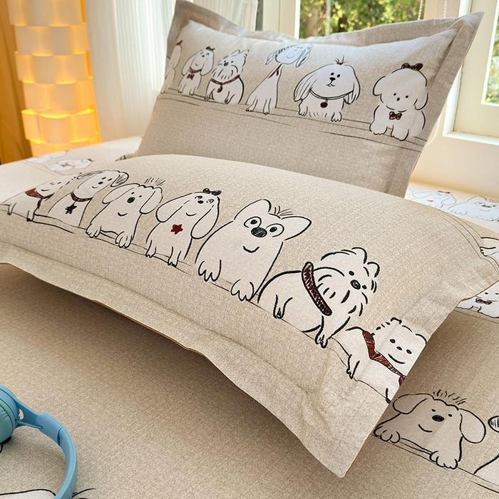 91家纺网 家纺一手货源 找家纺 拾物记 2025新款A类全棉纯棉加厚超柔磨毛单枕套（提供买家秀质检报告和实验视频） 小奥汀-咖