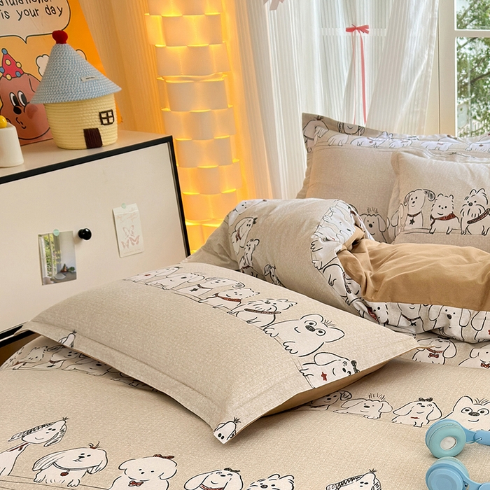 91家纺网 家纺一手货源 找家纺 拾物记 2025新款A类全棉纯棉加厚超柔磨毛单枕套（提供买家秀质检报告和实验视频） 小奥汀-咖