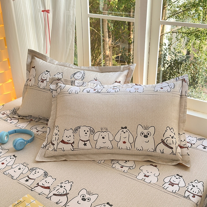 91家纺网 家纺一手货源 找家纺 拾物记 2025新款A类全棉纯棉加厚超柔磨毛单枕套（提供买家秀质检报告和实验视频） 小奥汀-咖