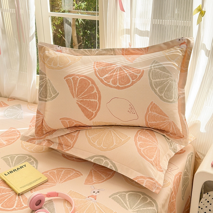 91家纺网 家纺一手货源 找家纺 拾物记 2025新款A类全棉纯棉加厚超柔磨毛单枕套（提供买家秀质检报告和实验视频） 柚见玉