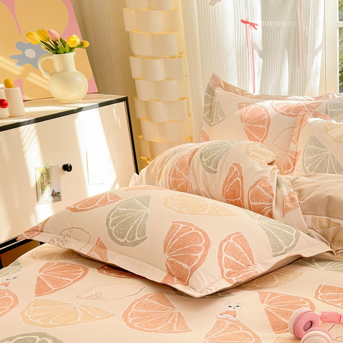 91家纺网 家纺一手货源 找家纺 拾物记 2025新款A类全棉纯棉加厚超柔磨毛单枕套（提供买家秀质检报告和实验视频） 柚见玉