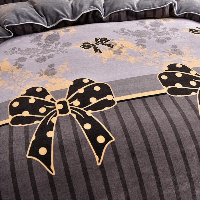 91家纺网 家纺一手货源 找家纺 （总）绒宴2025新230克特厚款印花牛奶绒被套法莱绒金貂被套单件