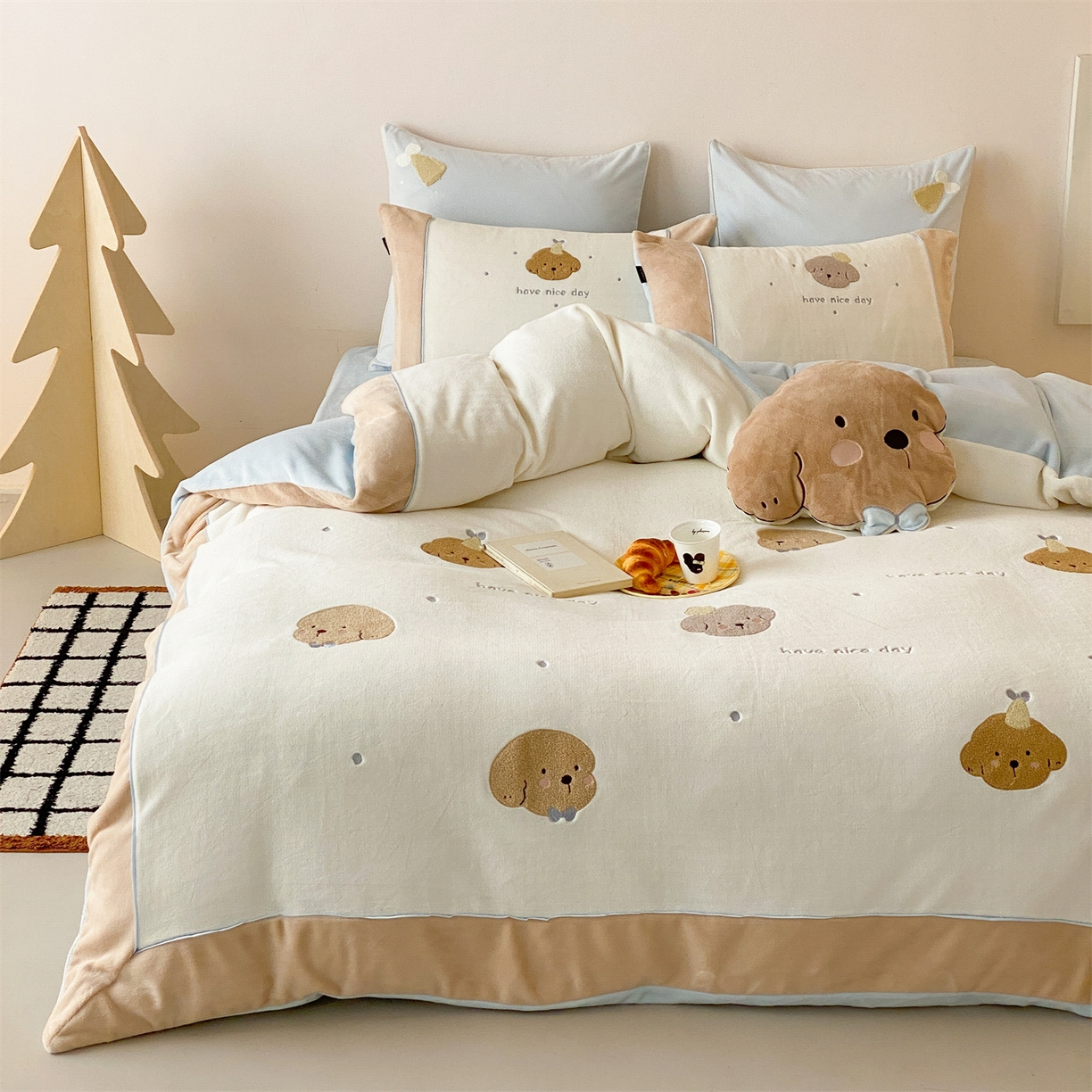 91家纺网 家纺一手货源 找家纺 （总）馨蕊家居  2025新款春夏新品天丝印花80SLF奥地利兰精天丝四件套-云烟