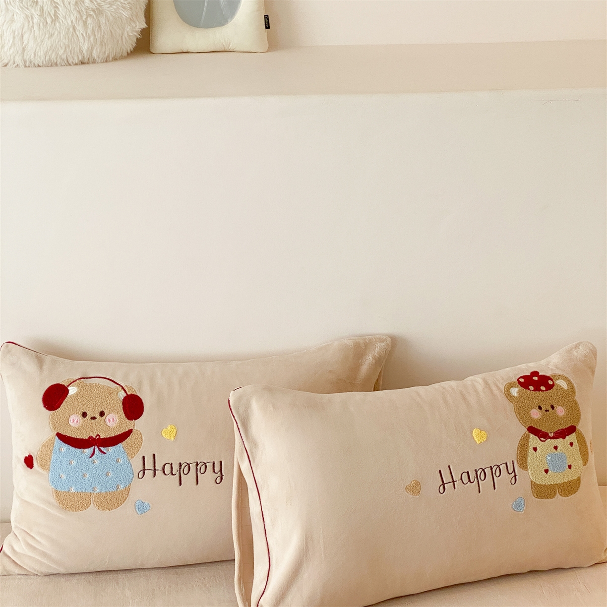 91家纺网 家纺一手货源 找家纺 馨蕊 2025新款意大利进口煦暖绒高精密刺绣贴布绣秋冬轻奢煦暖绒四件套-绒卡通 会员-10【券后控价288/318/338】 绒卡通-奶油泡芙