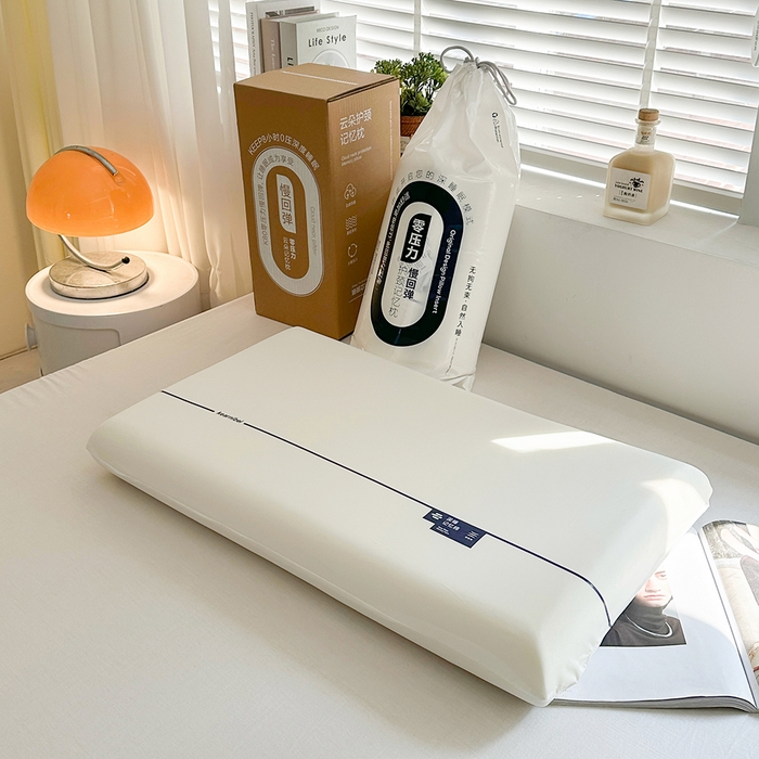 91家纺网 家纺一手货源 找家纺 （总）桔禾家纺 2025新款零压力慢回弹护颈记忆枕云朵深睡记忆棉枕头枕芯