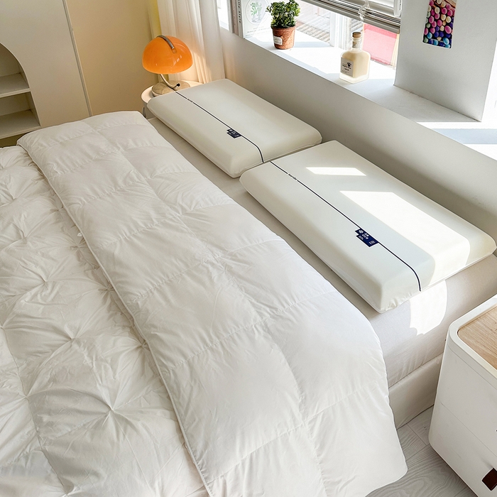 91家纺网 家纺一手货源 找家纺 （总）桔禾家纺 2025新款零压力慢回弹护颈记忆枕云朵深睡记忆棉枕头枕芯