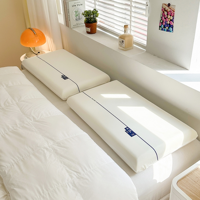 91家纺网 家纺一手货源 找家纺 （总）桔禾家纺 2025新款零压力慢回弹护颈记忆枕云朵深睡记忆棉枕头枕芯