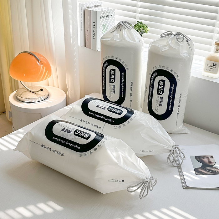 91家纺网 家纺一手货源 找家纺 （总）桔禾家纺 2025新款零压力慢回弹护颈记忆枕云朵深睡记忆棉枕头枕芯