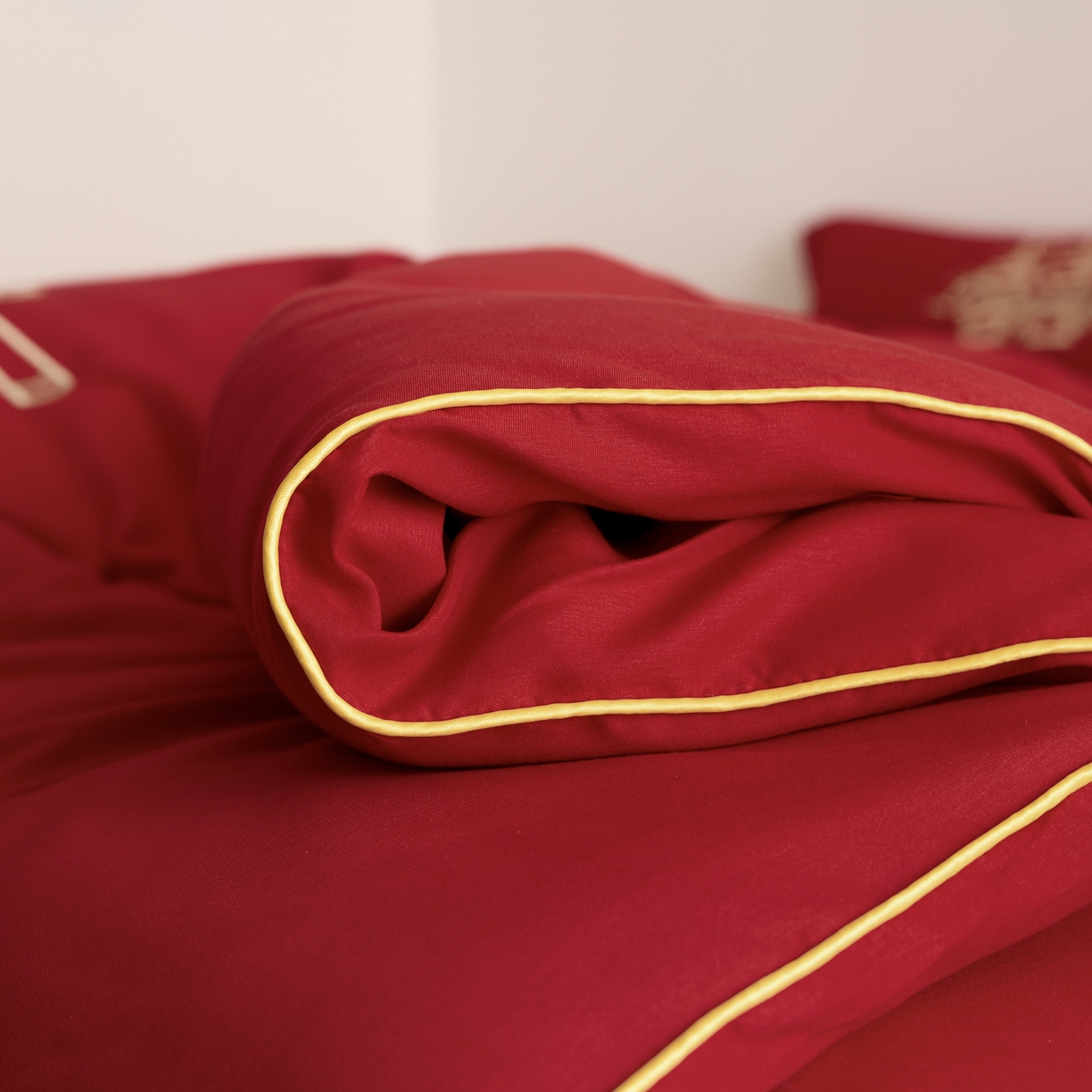 91家纺网 家纺一手货源 找家纺 玉雅家纺 2025新款时尚大豆纤维结婚被婚庆被子被芯 婚庆被-花开富贵