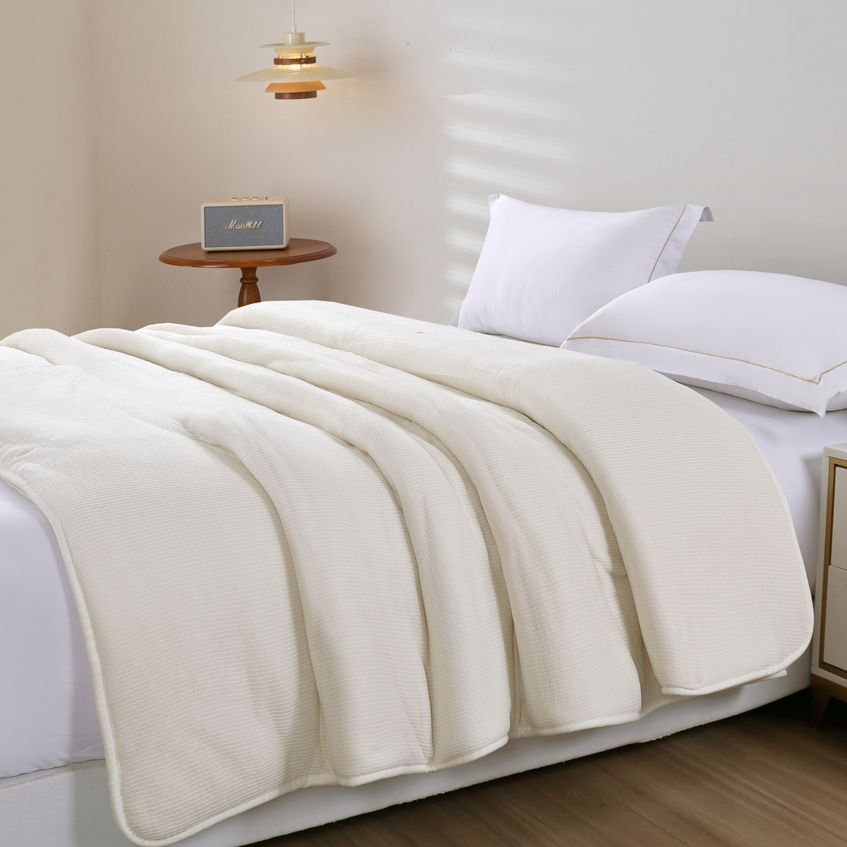 91家纺网 家纺一手货源 找家纺 （总）恋之语 2025新疆纯棉花被芯鱼鳞网纱整张填充棉胎冬被保暖四季被子加厚全棉春秋被